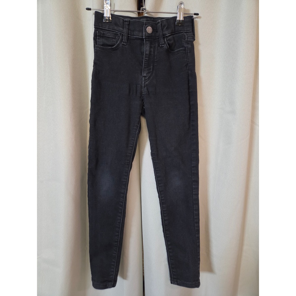Old Navy Girls Rockstar Jeggings Extra High Rise Black Size 7 Built-In Tough